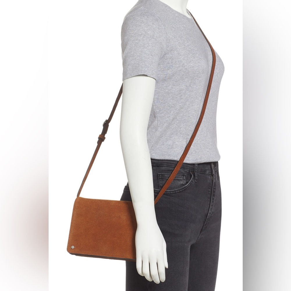 NEW Treasure & Bond Mini Lex Brown Leather Crossbody Purse Bag